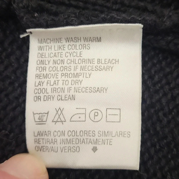 🛍Elisabeth Liz & Co Black Ramie Full Zip‎ Knitted Cardigan Womens Plus Sz 1 - Picture 5 of 7